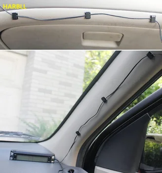 

HARBLL 30 PCS/SET Car Wire Cord Clip Cable Holder Tie Clips Fixer Organizer Drop Adhesive Clamp GPS Wiring Clip