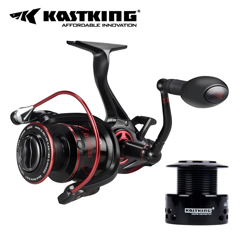 

KastKing Sharky Baitfeeder III 12KG Drag Carp Fishing Reel with Extra Spool Front and Rear Drag System Freshwater Spinning Reel
