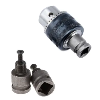 

1/2'' Drill Chuck Adaptor For Impact Wrench Conversion 1/2-20UNF with 1 Pc Screw