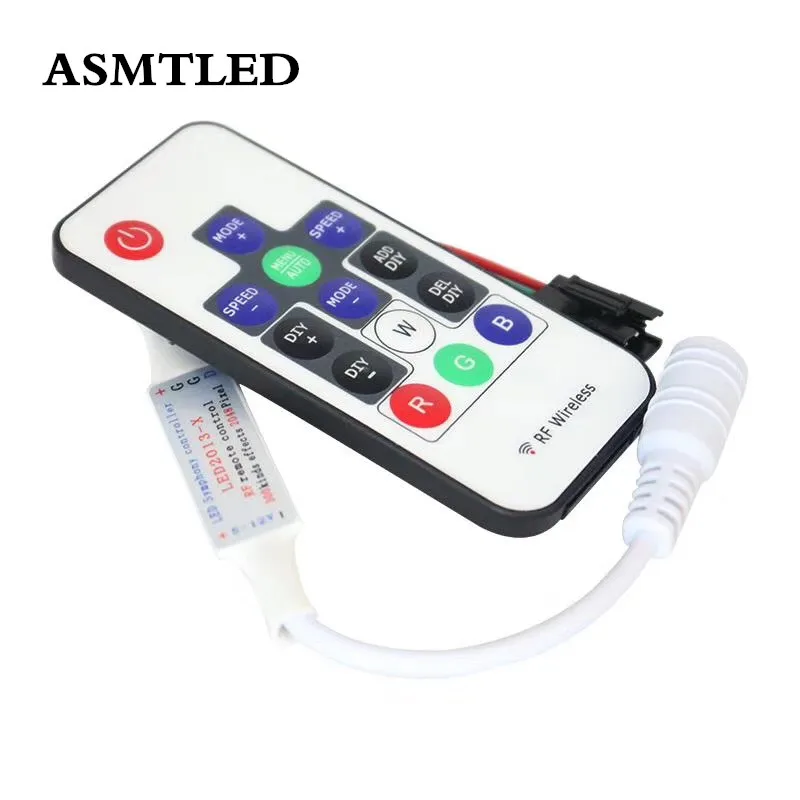 WS2811/WS2812B Led RGB Pixel контроллер DC5V-24V 14key/17key пульт дистанционного управления RF