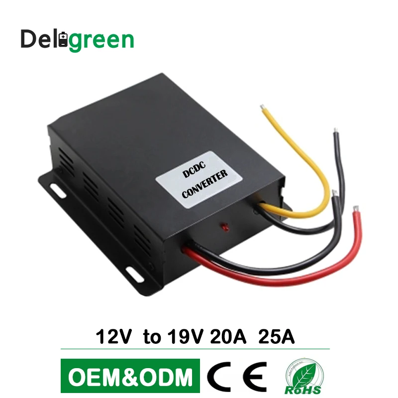 DC повышающий преобразователь 12 V to 19 V 1A 2A 3A 4A 5A 6A 8A 10A 15A 20A 25A широкий диапазон входного регулятор автомобильный преобразователь питания