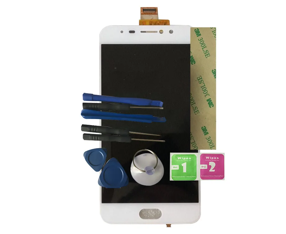 

RYKKZ For UKOOO R11 LCD Display With Touch Screen Digitizer Assembly Replacement With Tools+3M Sticker White Black Color