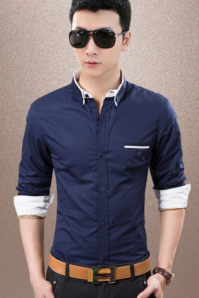 mens clothing fashion long mai 2015 spring men s shirts men burst