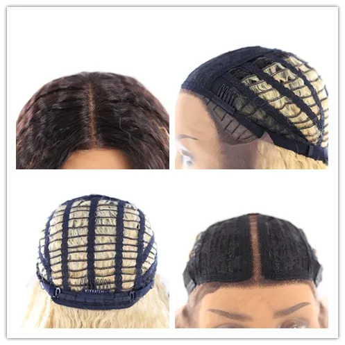 SOKU синтетические парики на кружеве для черных женщин Омбре коричневый блонд кудрявый прямой I часть кружева парик длинные волосы парики