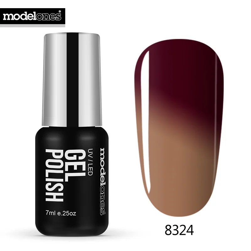 

Modelones Coffee Color Gel Polish DIY Nail Gel Polish Temperature Chameleon UV Nail Polish Thermal Changing Color Gel Lacquer