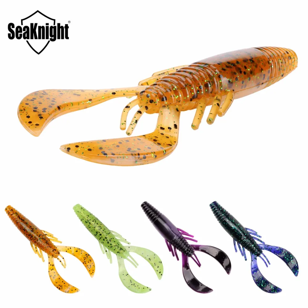 SeaKnight, Мягкая приманка SL021, 11,5 г, 110 мм, набор мягких рыболовных приманок, 16 шт., гибкая креветка, силиконовая приманка, приманка для ловли окуня для морской ловли карпа