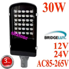 Фабрика выбор валюты по доступной цене 12 V 24 V AC85-265V 30 Вт светодиодный уличный свет IP65 Bridgelux 130LM/W светодиодный Светодиодный уличный свет