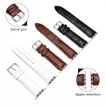 

Genuine Leather Buckle Strap Watch Band Charm Apple Watch 38mm Strap For iWatch 1 2 3 Series Accessories