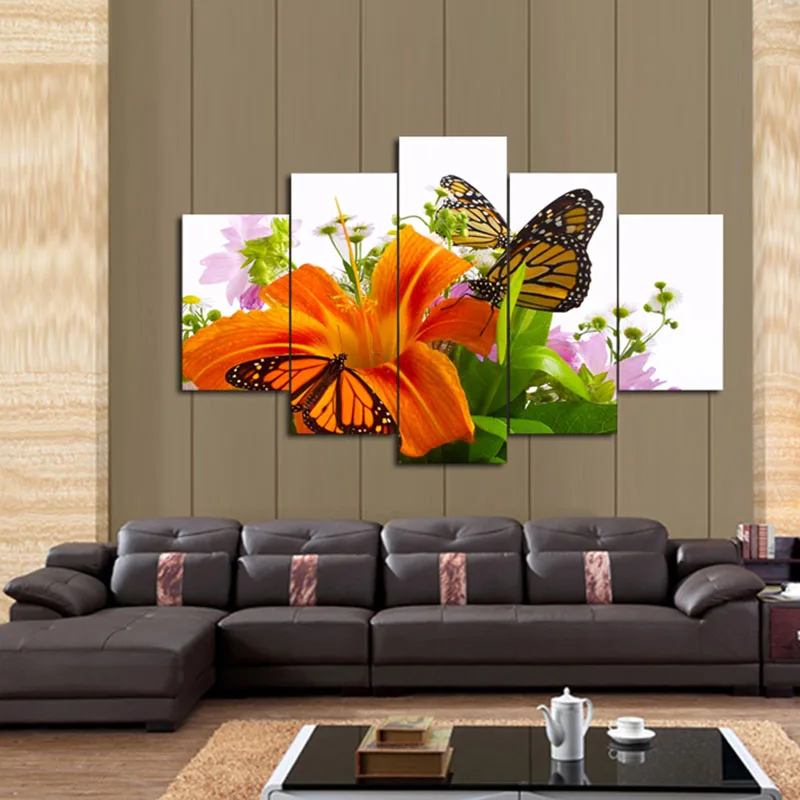 5-Piece-canvas-anime-Animal-oil-painting-Has-framework-or-unframed-Wall-art-picture-home-decoration