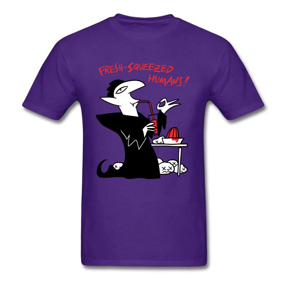 Comics Fresh Squeezed Humans Mens T-shirts Newest Father Day Short Sleeve O-Neck 100% Cotton Tops Shirts Custom T Shirt Fresh Squeezed Humans purple