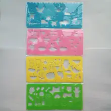 800 штук = 200 комплектов модные корейские канцелярские конфеты цвет линейка oppssed шаблон для рисования