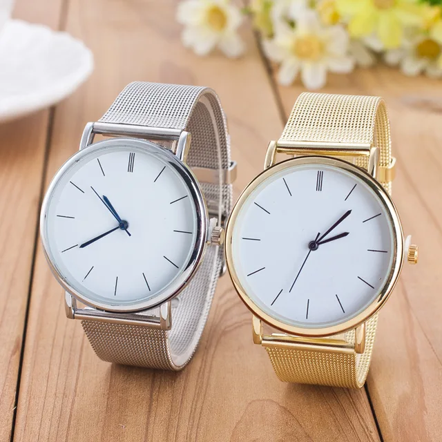 Dropship 2019 Famous Brand Gold Silver Casual Quartz Watch Women Mesh Stainless Dropship 2019 Famous Brand Gold Silver Casual Quartz Watch Women Mesh Stainless