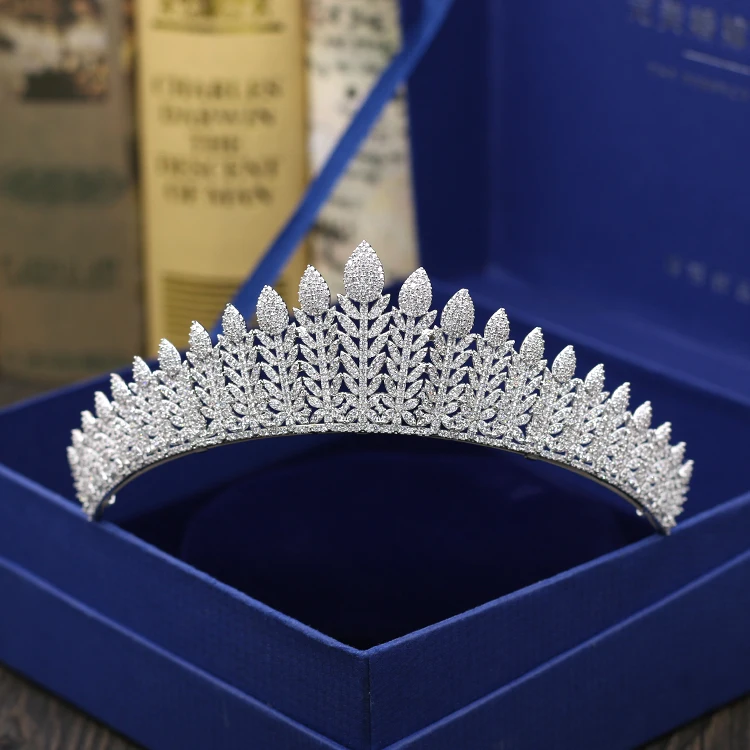 

Fashion luxurious crystal CZ zircon Princess crown wedding bride dinner banquet dressing Beauty tiaras jewelry free shipping