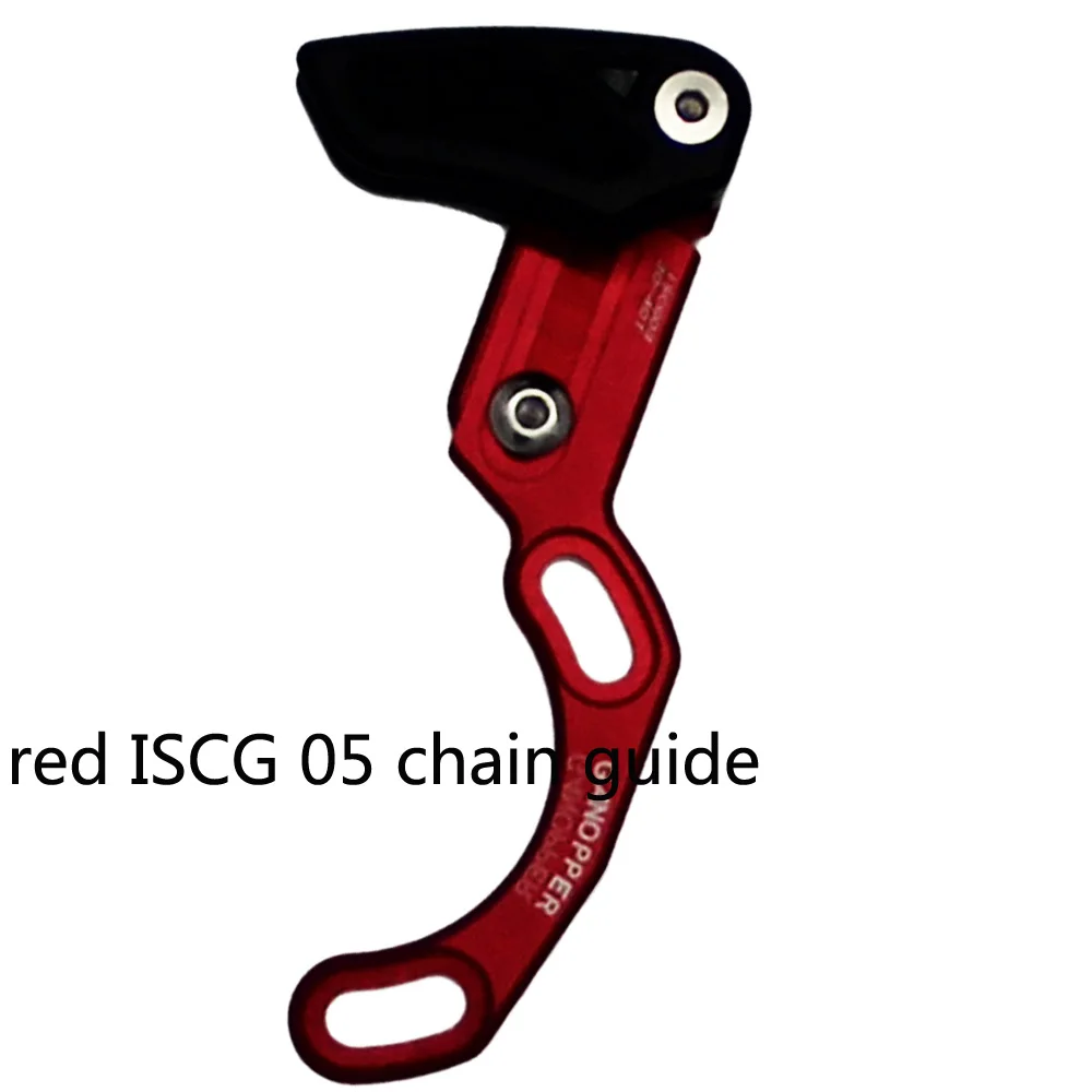 Al7075 без свободного хода, одна скорость широкий узкий шестерни цепи набор руководство MTB велосипед chainguide цепи устройство для улавливания капель удержание цепи Системы - Цвет: ISCG05 red