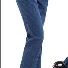 Женщина среднего возраста осень зима размера плюс талия прямые свободные повседневные вышитые джинсы женские теплые свободные прямые джинсы