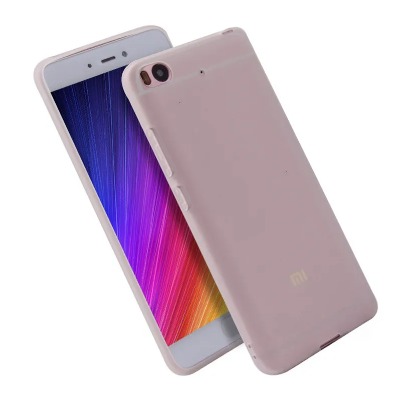 HOECOGE чистый цвет чехол для телефона для Xiaomi Mi 5S ТПУ защитный чехол для Xiaomi Mi5s плюс Чехол Fundas для Xiaomi Mi 5S - Цвет: Clear