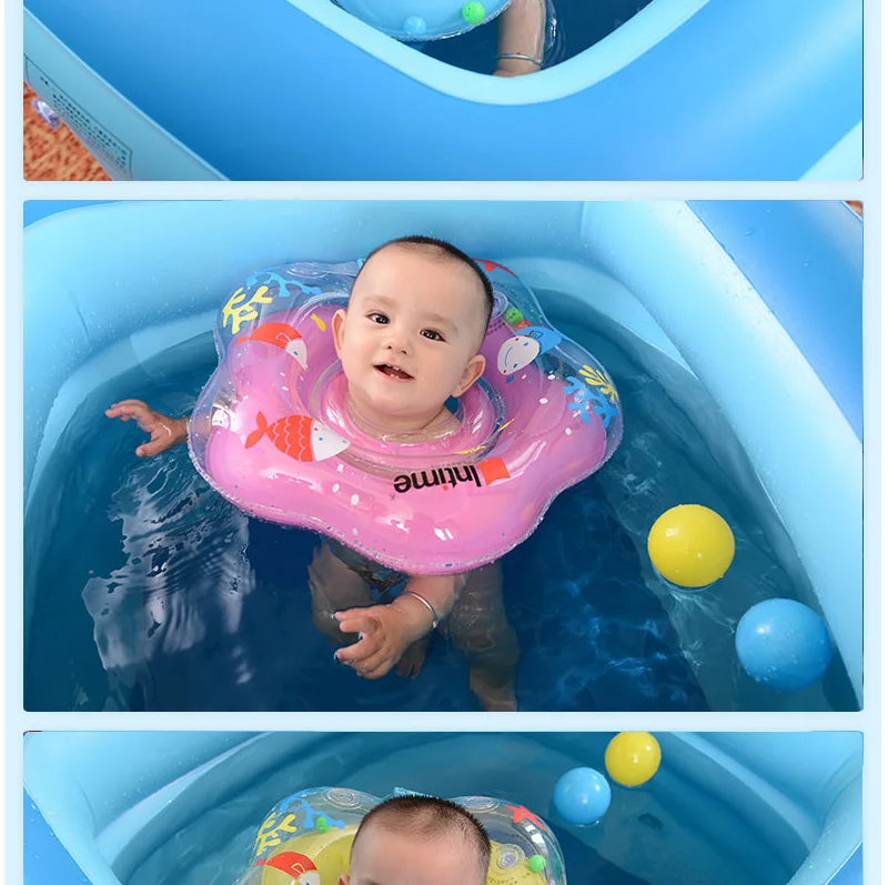 Плавательный круг для детей, inTime 1-18 месяцев, надувная купальная ванна бассейн, кольцо для шеи, средство безопасности для бассейна, 4 цвета, 4 дизайна