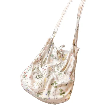 

New Beach Bag Casual Zipper Women'S Bag Shopping Bag Large Tote Women Handbags Floral Printed Ladies Single Shoulder