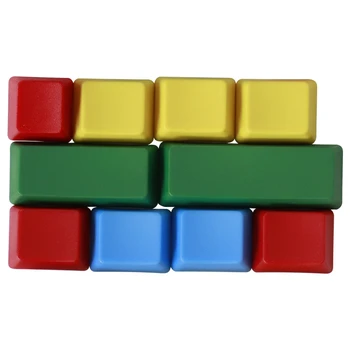 

Replacement Key Caps For Mechanical Keyboard Keycaps Matte PBT RGBY 10 Keys Spare Parts For Mechanical Keyboard
