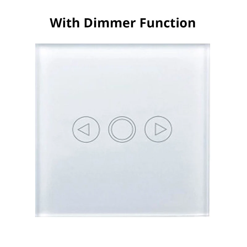 With Dimmer MiniTiger ЕС/Великобритания Стандартный светодиодный светильник сенсорный выключатель сенсорный датчик диммер настенный сенсорный экран сенсорный светильник стеклянная панель - Цвет: With Dimmer