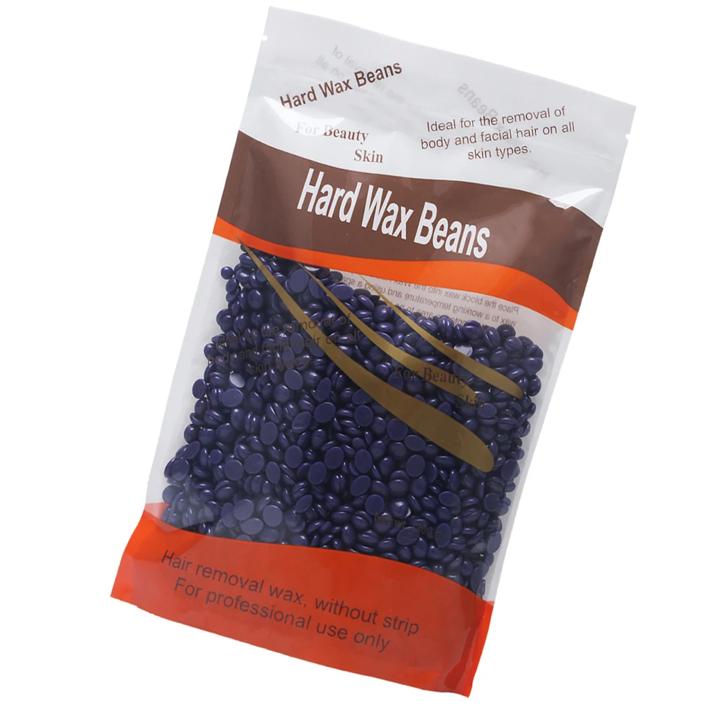 No Strip Body Depilatory Hair Cleaner Hot Film Wax Beads Waxing Hair Removal Beans 2x300g (Lavender)