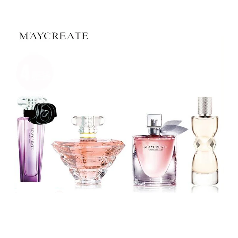 

MayCreate 1Set 4pcs Women Deodorant Fragrance Atomizer Spay Long-lasting Elegant Refreshing Flower Aromatic Water