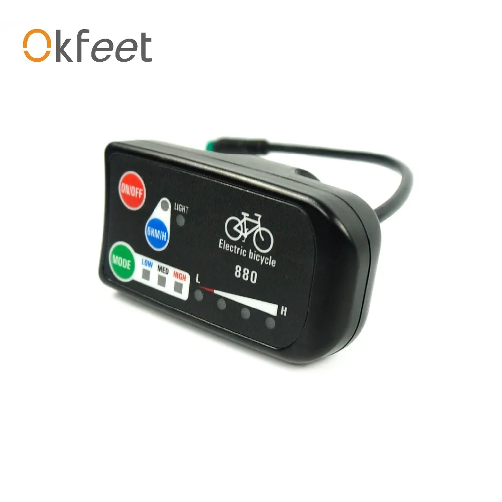 Best Okfeet 36V 48V Display For Electric Bike Intelligent LED 880 Control Panel Display Electric Bicycle Parts KT Kkunteng 1 Best Okfeet 36V 48V Display For Electric Bike Intelligent LED 880 Control Panel Display Electric Bicycle Parts KT Kkunteng 1