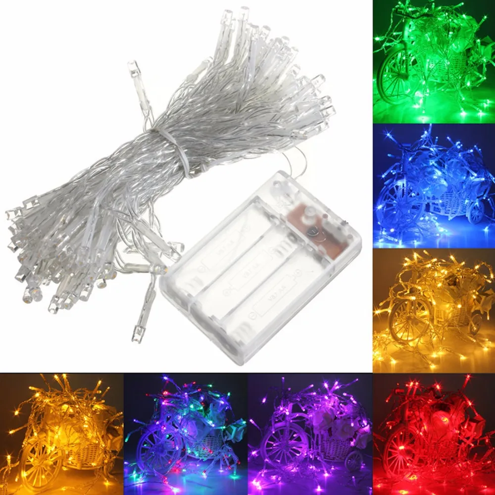 

Hot Sale Waterproof 10M 80LED Battery Powered LED Funky ON/ Twinkling Lamp Fairy String Lights