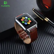 Купить Floveme Смарт-часы Для мужчин модные женские туфли Android SmartWatch sim-карты Bluetooth кожаный браслет Беспроводные устройства Reloj inteligente