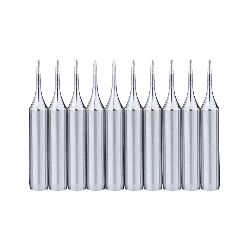 10pcs/lot Lead-free Soldering Iron Tips 900M-T-1C Metal Replacement Welding Head For 936 Soldering Station - Цвет: 900M-T-1C