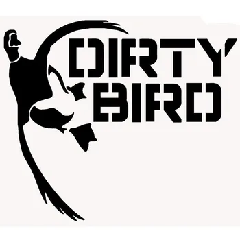 

HotMeiNi Dirty Bird Waterbirds Duck Hunting Funny Car Sticker for Truck SUV Window Bumper Door Laptop Kayak Car-cover Decal