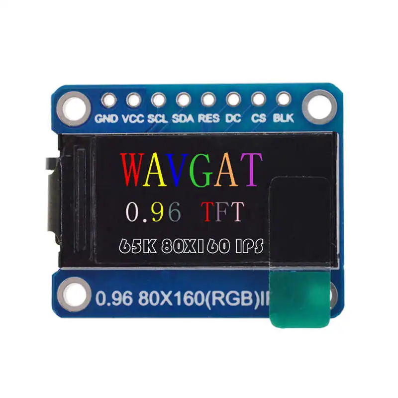 Ips 0.96 Inch 8 Pin Spi Hd 65K Full Color Tft Module St7735 Drive Ic 80 x 160 Lcd Display 3.3V Spi Interface For Arduino Diy