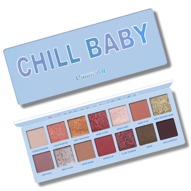

14 Color Shining Eyeshadow Palette Waterproof Smoky Eye Shadow Pallete Matt Powder Cosmetics