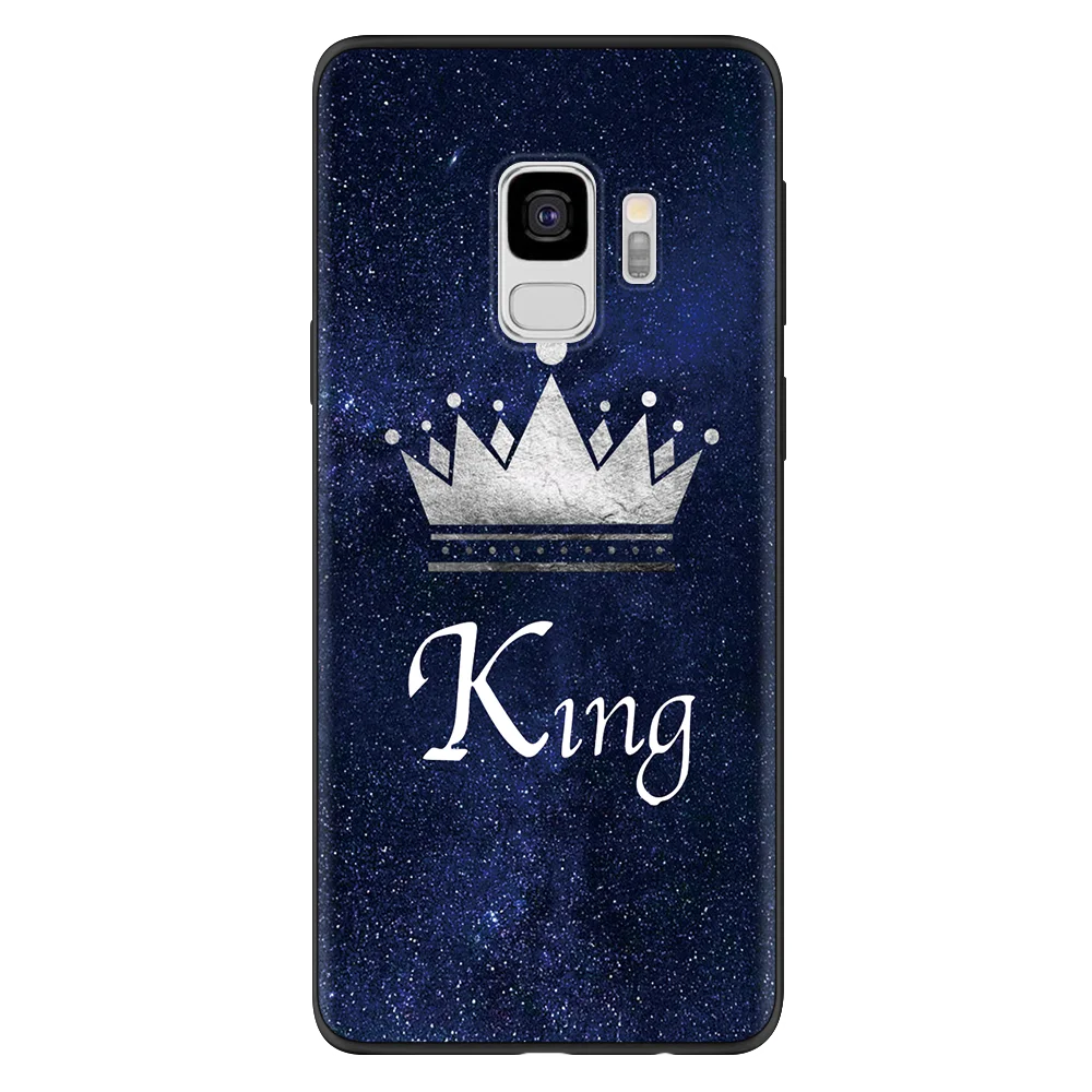 Король queen Fundas для samsung Galaxy A10 A20e A30 A40 A50 A60 A70 A9 A8 M10 M20 M30 Note 4 5 8 9 S6 S7 край S8 S9 плюс G530 чехол - Цвет: xkking