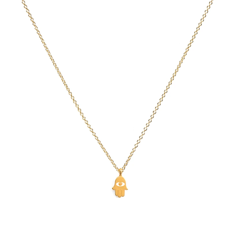 hamsa hand necklaces gold