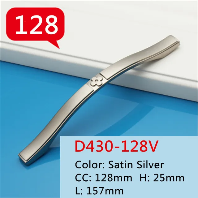 Special Offers Length 157mm Hole Pitch 128mm Zinc alloy Modern handle Kitchen Furniture handle drawer handle Silver color Special Offers Length 157mm Hole Pitch 128mm Zinc alloy Modern handle Kitchen Furniture handle drawer handle Silver color