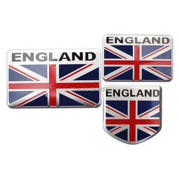

10 x Car Styling New UK England National Flag Set 3D Metal Chrome Aluminium Alloy 3D Emblem Badge Sticker Decal Auto Accessory