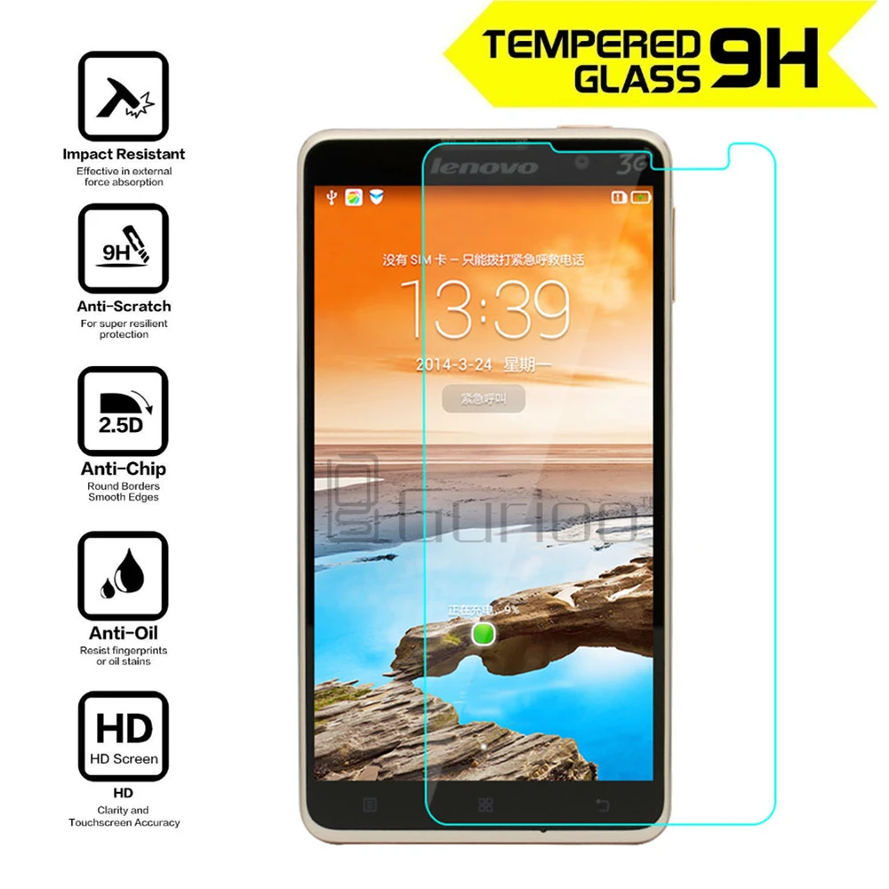 

Tempered Glass For Lenovo S8 S898 S898t 5.3 inch Screen Protector Toughened Protective Film Guard