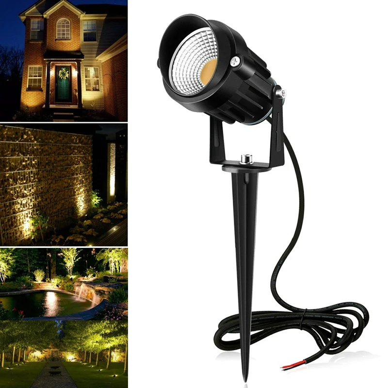

1 Pcs COB Outdoor Spotlight Lawn Light Landscape Pathway Lighting Waterproof for Garden CLH@8