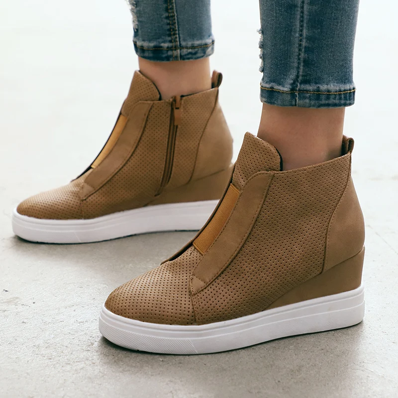 

New Women Casual 2019 Female Slip On Moccasins Suede Band Sewing Casual Autumn Shoe Ladies Footwear