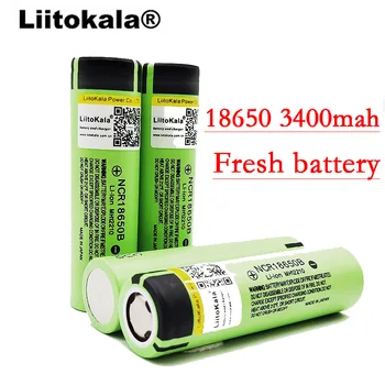 LiitoKala NCR18650B 34B 3.7V 18650 3400mAh rechargeable lithium battery flashlight
