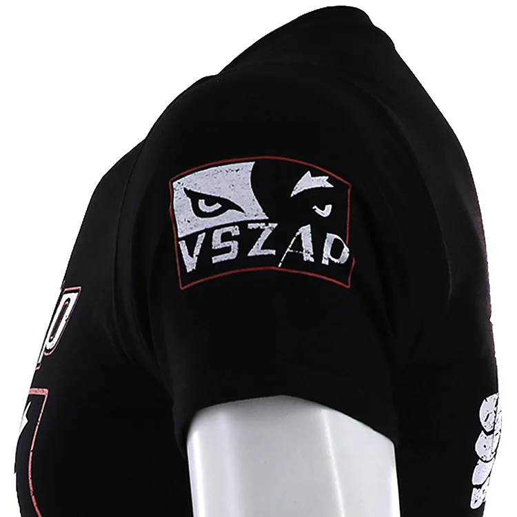 Футболка VSZAP JustBring Boxing MMA, футболка для спортзала, футболка для борьбы с боевыми искусствами, фитнес-тренировка, Муай Тай, Мужская футболка Homme