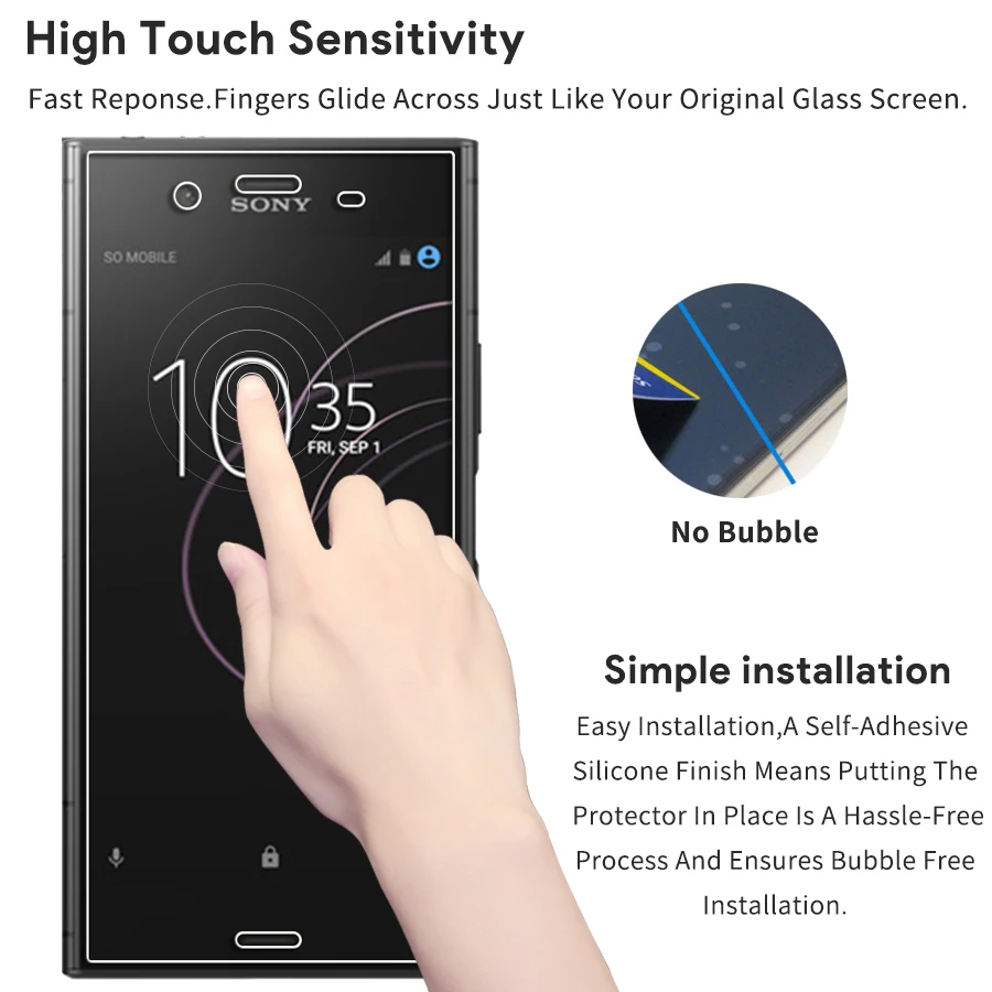 2 шт. 2.5D 9H закаленное стекло для Sony Xperia 1 XZ4 XZ3 X XZ1 Compact XA1 XA Ultra XZ XZS XZ2 Премиум Защитное