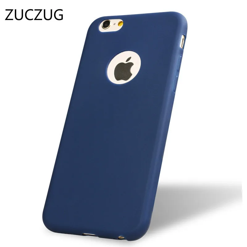 Чехол ZUCZUG для Iphone 5 7 6 6s Plus простой однотонный Ультратонкий Мягкий чехол из ТПУ