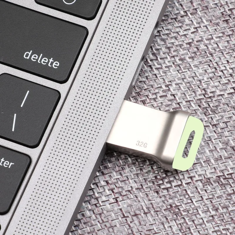 Новый мини металлический USB флэш-накопитель USB 3,0 Флешка u-диск с хвостовой подсветкой 32G Мини Портативный подключи и играй