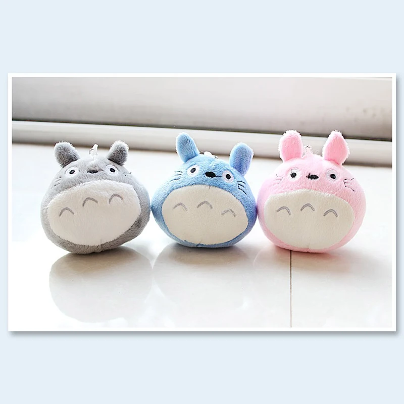 Милые 8*7 см Totoro плюшевые игрушки куклы детские мягкие плюшевые игрушки для детей обратно брелок плюшевые игрушки плюшевые радужные цвета MRT08
