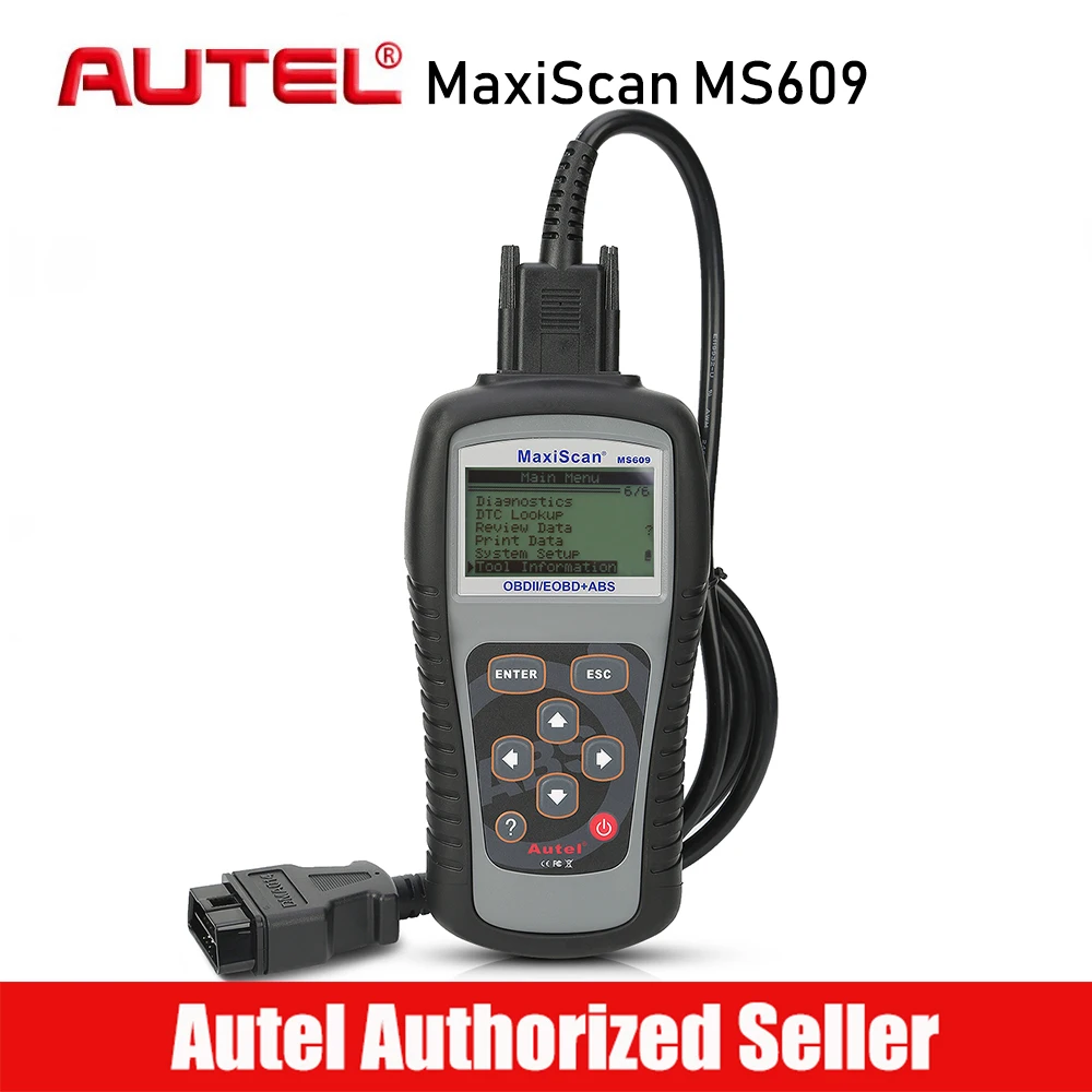 

New AUTEL MaxiScan MS609 Car Code Reader Full OBD2 Functions Auto Diagnostic Scanner Tool OBDII ABS System Testing Tools
