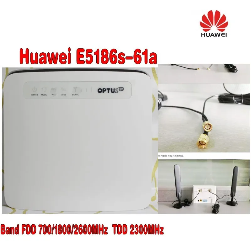 Оригинальный разблокированный роутер Huawei + E5186s 22a 4G LTE CPE 300 Мбит/с Wi Fi 2 4 и 5 ГГц
