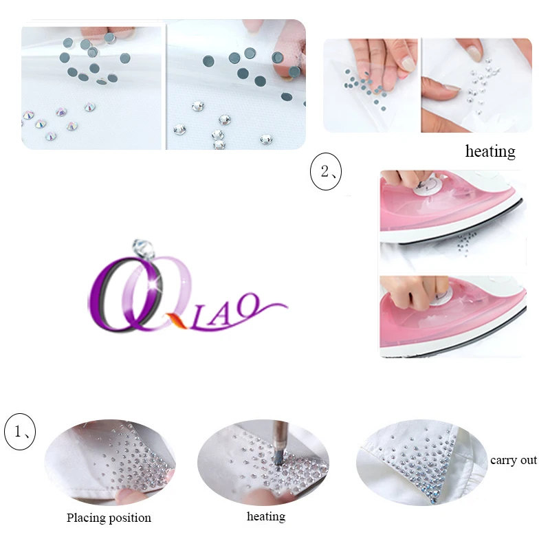 QIAO Новая серия цветного покрытия изящный AB Цвет SS16 SS20 8 большой маленький