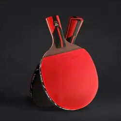 Профессиональный Настольный теннис весло ракетка для пинг-понга мягкая губка Резина эргономичная длинная/короткая ручка настольный